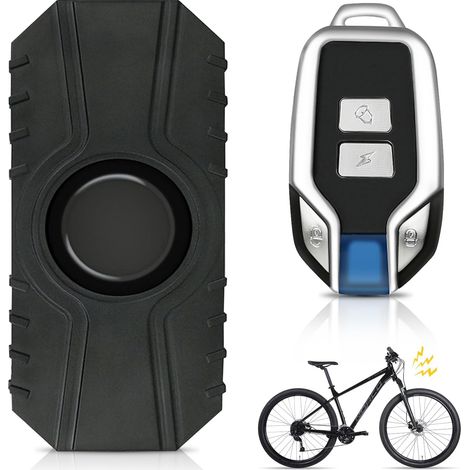 Allarme antifurto wireless per bicicletta, allarme antifurto a vibrazione da 113 dB con telecomando, allarme antifurto per bici, moto, porte, auto, scooter