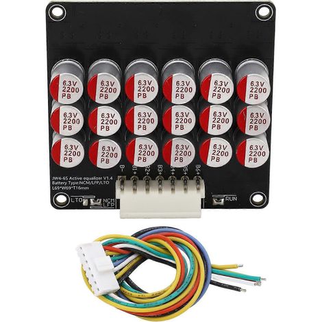 Aktiver Batterieausgleich 6S 1,8 V–4,5 V Kondensator-Balancer-Platine Energieübertragungs-Balancer-Modul