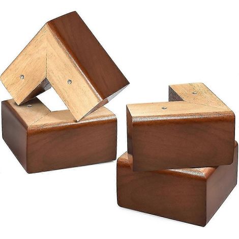 Pieds de canapé en bois, adaptés aux meubles, pieds de canapé d'angle, pieds de coiffeuse, lot de 4 (1/5)