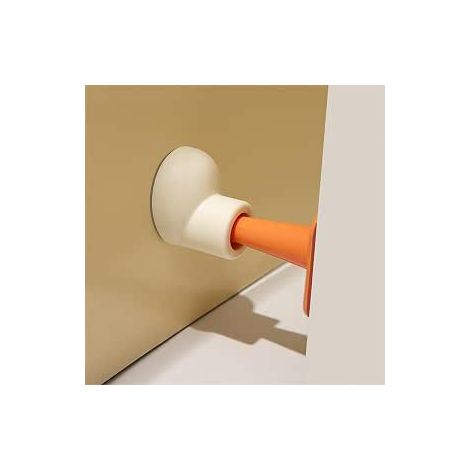 Set di fermaporta adorabile - Cuneo antiscivolo per porte contro cadute e vento - Staffa di sicurezza per porte con base in gomma - Mantiene la porta aperta per bambini e animali domestici (1/2)