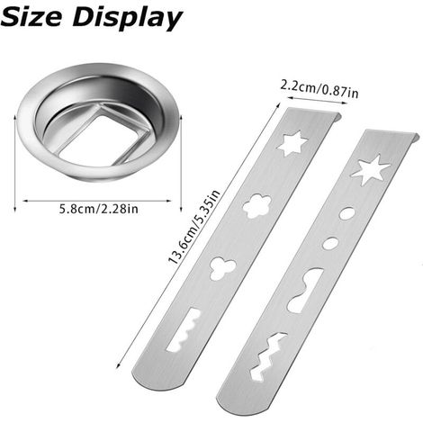 Accessorio per impastare in acciaio inox per tritacarne e macchina per biscotti, 8 forme, compatibile con i modelli KitchenAid da 5, 8 e 10 pezzi. (1/3)