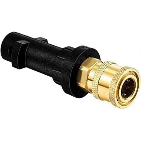 Adaptateur pour nettoyeur haute pression, raccord rapide femelle 1/4" pour modèles Karcher série K (K2-K7) (1/5)