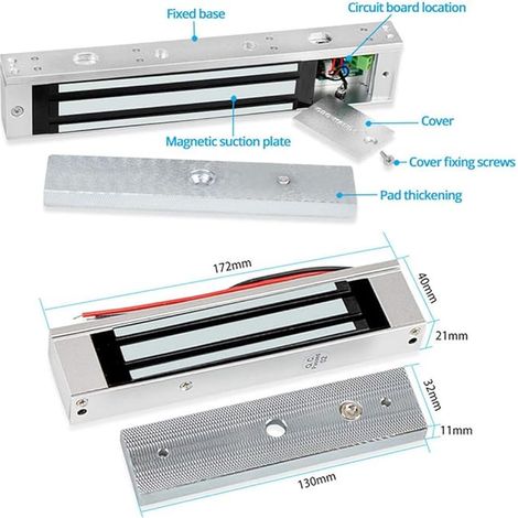 Serrure Électrique Magnétique à Porte Unique pour Système de Contrôle d'accès Mode (1/4)