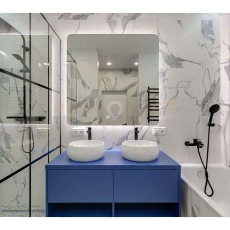 SPECCHIO QUADRATO DECORATIVO BAGNO CON RETROILLUMINAZIONE 4000k