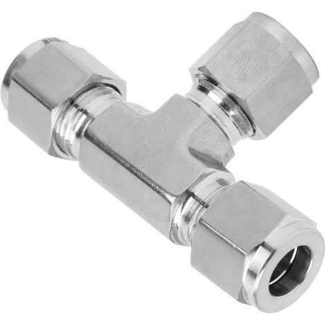 Raccord à bague de compression en té égal diamètre 316 acier inoxydable forgé à matrice SS-600-3Ф3/8 (1/5)