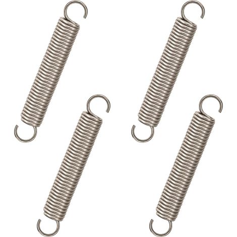 Traction Spring 70 mm Tension Springs with Hooks Stainless Steel Spring Wire Diameter 1.6 mm Outer Diameter 10 mm Force 8 kg 4 Pieces (1/5)