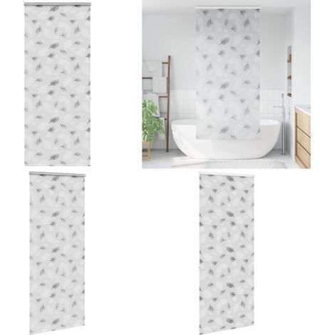 vidaXL Store enrouleur de douche avec cassette largeur du tissu 106 cm (1/5)