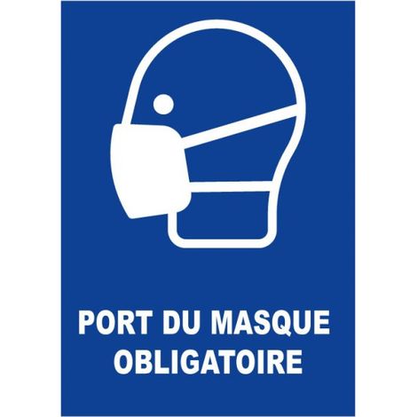 Panneau Masque de protection obligatoire - Rigide A4 - 4600130 (1/2)