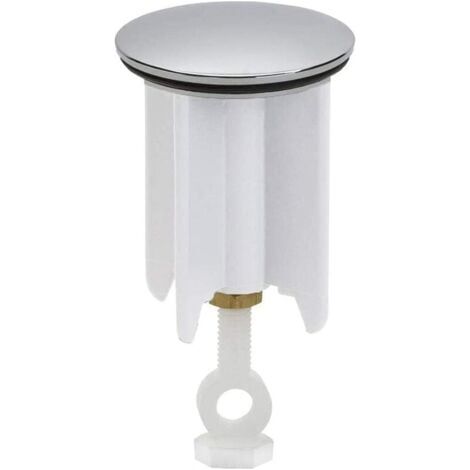 Bouchon d'évier universel 40mm, bonde pop-up remplacement, hauteur réglable, laiton, caoutchouc, plastique, antirouille avec joint, pour lavabo salle de bain, vasque, bidet (1/4)