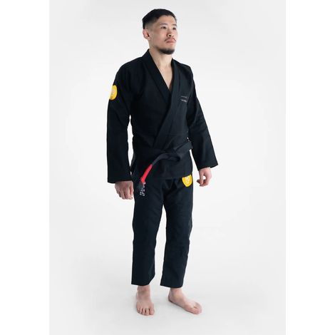 Progress Kimono/Gi BJJ Herren Federleicht Wettkampf Schwarz A3