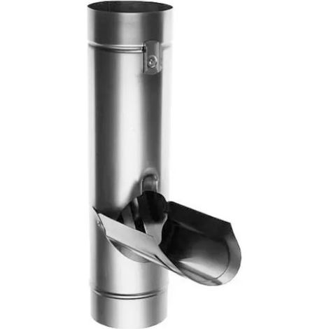 Collettore di acqua piovana, zinco naturale con griglia, diametro 100 mm