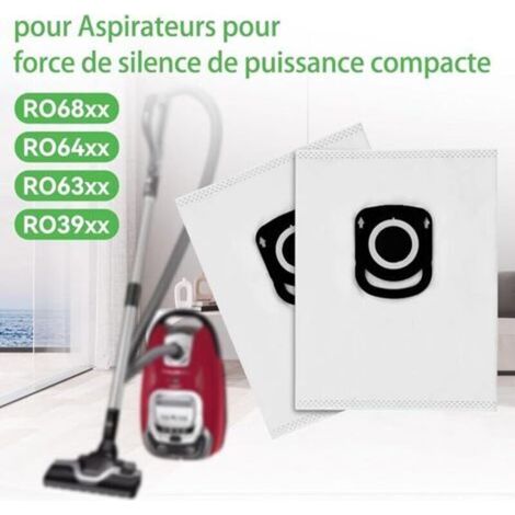 15 sacs aspirateur compatibles Rowenta Hygiene+, ZR200520, ZR200720, Compact Power, X-Trem Power et S – haute capacité, filtration fine, sans poussière – pour aspirateurs à sac (1/4)