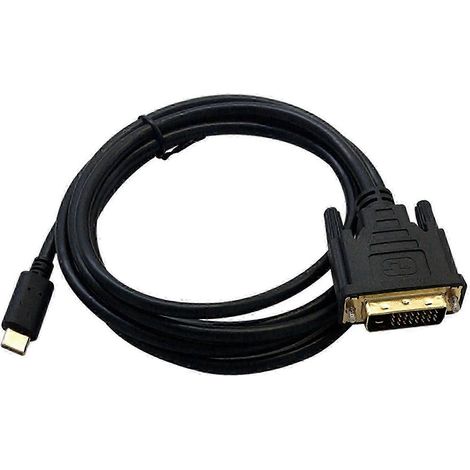 Câble USB Type-C vers DVI, adaptateur 24+1, 4K 30 Hz (1,8 m), compatible avec Thunderbolt 3, pour les modèles MacBook Pro 2017/2016. (1/5)