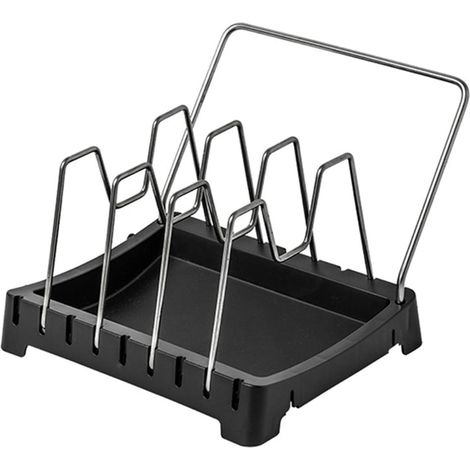 Organisateur De Couvercles De Casserole - Métal Revêtu Renforcé - Pour Armoire Cuisine Et Placard - 1 Pièce (1/5)