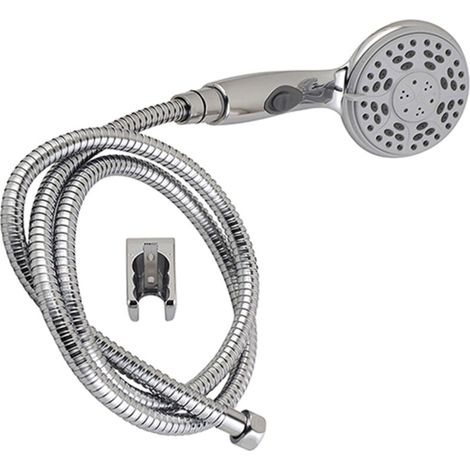 ROUSSEAU - Ensemble douchette 3 jets STOP'O + Flexible + Support - Chromé