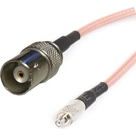 Cable pigtail TS9 / conector BNC RG316 de 15 cm (1/4)