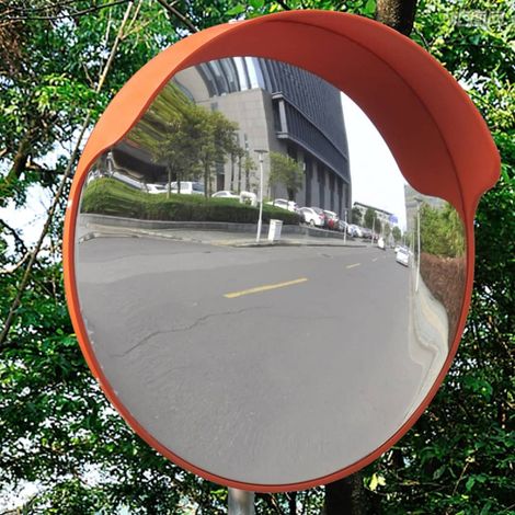 Maison Exclusive - Espejo de tráfico convexo plástico naranja 45