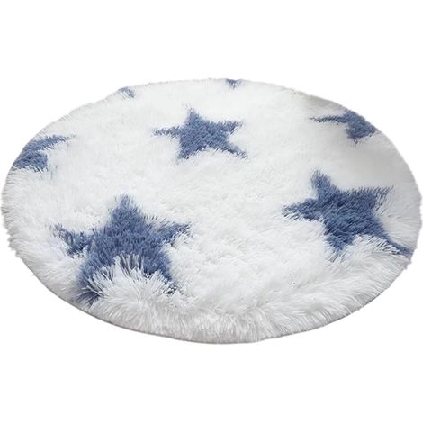 Tapis Rond - Tapis Peluche - Pour Chambre D Enfant - 60 cm - Non Glissant - 1 Pièce (1/5)