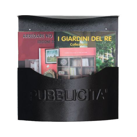Pre'sentoir publicitaire avec toit type poche en tole galvanise'e et peinte 345x100x350h saillie du toit 125 mm