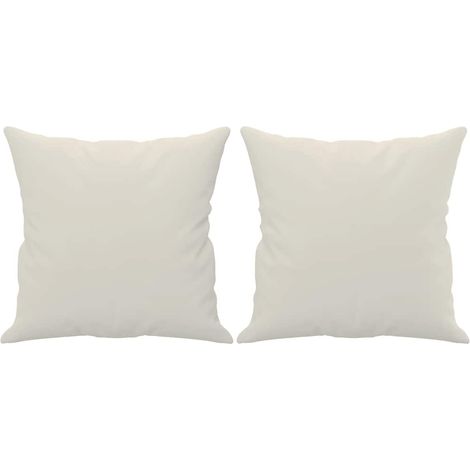 Maison Exclusive - Cojines decorativos 2 uds terciopelo crema 40x (1/5)