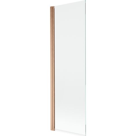 Mexen Mist panel de ducha de 1 hoja 60 x 150 cm, transparente, cobre cepillado - 8A9-060-001-65-00 (1/4)