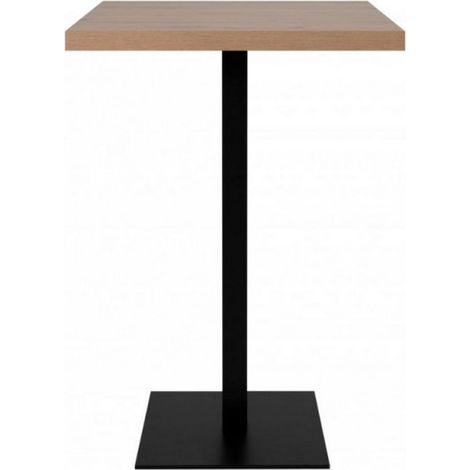 hohe avolo Square 105 cm Eichenplatte und schwarze Basis Menge 70x70xh.105 cm (1/3)