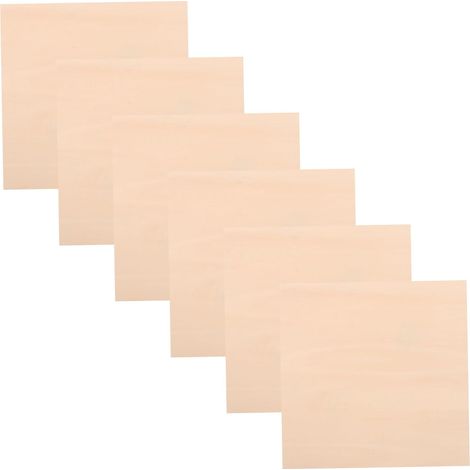 Blocs de Bois Non Finition 6 Pièces, Planches de 3mm pour Bricolage (1/5)