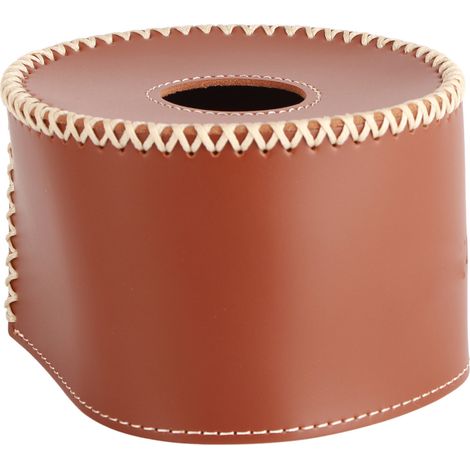 Housse de protection portable en cuir PU pour cartouche de gaz, idéale pour le camping et les activités de plein air (marron foncé). (1/5)