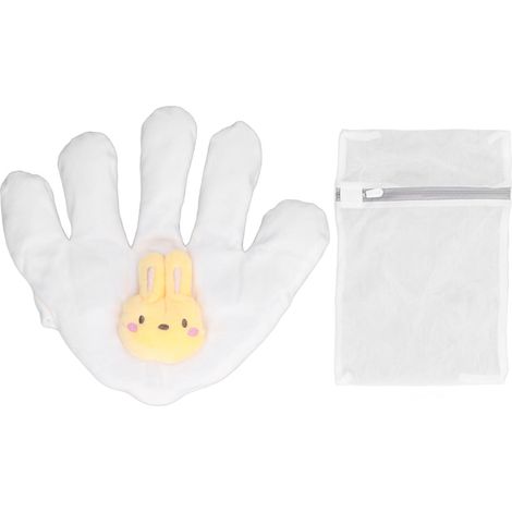 Oreiller Anti-Sursaut 23x24cm pour Bébé - Coussin Doux et Chaud Lapin pour Sommeil Apaisant (Palmier Gauche) (1/5)