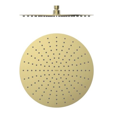 Pommeau de douche Extra-fin diam 300 mm Cava doré - TRES 134315010CA