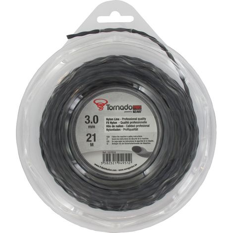 Bl铆ster hilo nailon helical copolym猫re VORTEX - 3mm x 21.9m - aire tama帽o - Fabrication am茅ricaine