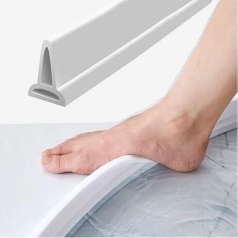 Joint d'étanchéité TPE 1 m pour douche, bande de porte de douche incurvée, étanche à l'eau, joint mural pour salle de bain (1/5)