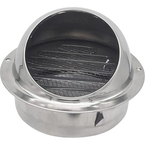 Grille d'évacuation en Acier Inoxydable 100mm pour Système de Ventilation(100mm) (1/5)