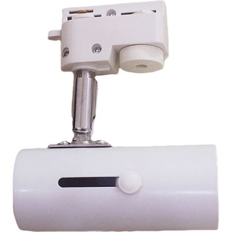 Support de spot LED sur rail E27 orientable – douille renforcée à 3 fils, couleur blanche, 220V pour éclairage intérieur (1/4)