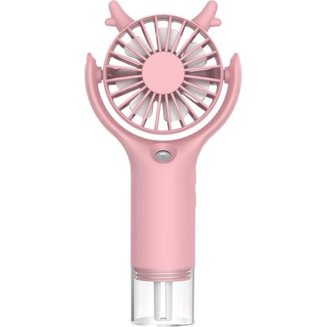 Ventilateur Brumisateur Portable, Mini Ventilateur à Main Portatif silencieux De Bureau-rose (1/5)