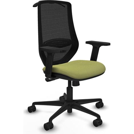 piqueras-y-crespo D036N0H Chaise de bureau verte confortable (1/3)