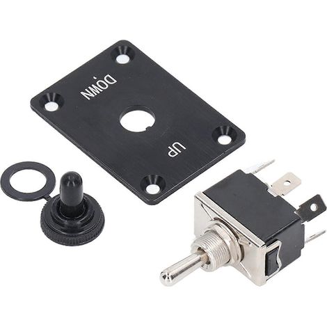 Interrupteur à bascule à 6 pôles, interrupteur momentané à 3 positions (MARCHE/ARRÊT) pour la commande de moteur, 20 A CA, 250 V (1/4)