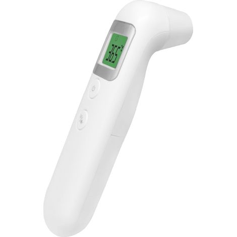 Thermomètre infrarouge frontal et auriculaire numérique portable pour adultes, bébés et enfants (1/5)