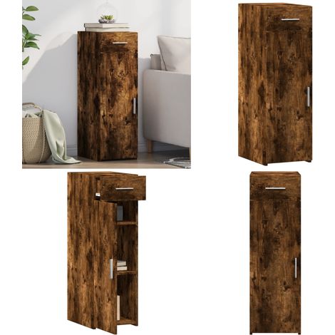Sideboard Räuchereiche 30x42,5x93 cm Holzwerkstoff - Schreibtisch - Regal - Sideboard - Wohnraumgestaltung - Holzschrank - Home & Living (1/5)