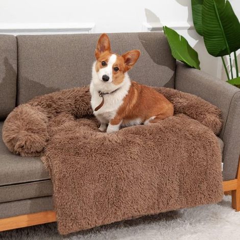 Cuccia rilassante per cani, cuscino per cani, lavabile, protezione per divano, coperta per cani, tappetino per cani impermeabile e antiscivolo con cerniera, cuccia per cani per il (1/2)
