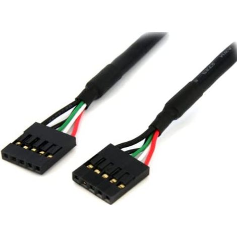 StarTech.com Cable Extensor 60cm IDC 5 pines Conexión a Placa Base Madre - USB 0,6m - Hembra a Hembra (1/3)