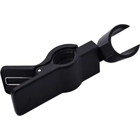 Support de Douche à Main Remplaçable, Support de Douche Réglable en Métal, Support Douchette, pour Douchette ou Pommeau de Douche, Chromé, Sans Perçage(noir) (1/5)