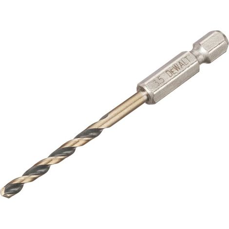 Dewalt DT20603-QZ BLACK&GOLD Hex HSS-G Drill Bit 3.5mm DEWDT20603QZ