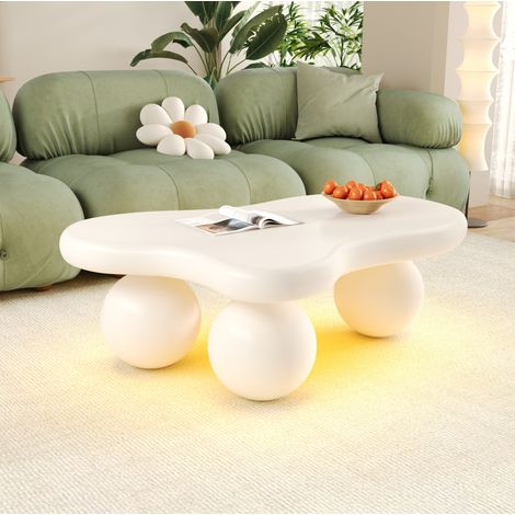 Mesa salón nube con luz LED blanca para hogar OKMYHOME (1/5)