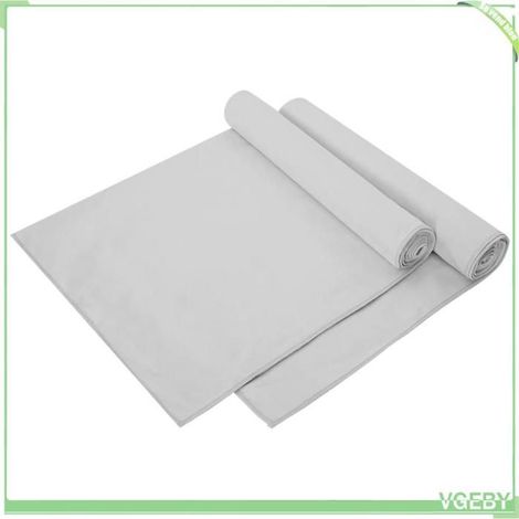 Serviettes de sport - FAFEISY - 42011464 - Gris foncé - 140 x 70 cm - Lot 2 pièces (1/5)