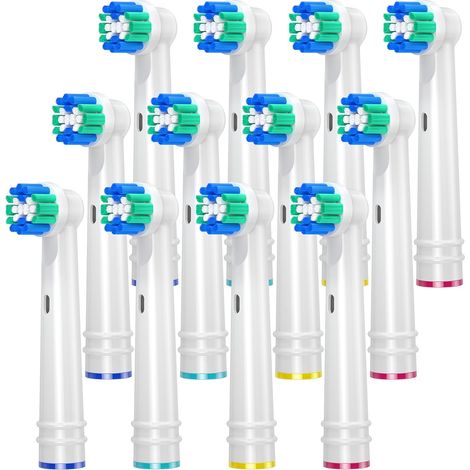 Tête de brosse de remplacement pour oral b, têtes de brosse à dents pour oral B, têtes de brosse Classic Precision Clean pour oral b, Vitality Pro Smart Genius Series, 12 pièces, Blanc, EB20-P (1/5)