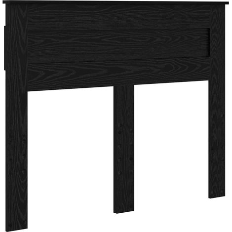 Testiera Rovere Nero Legno multistrato vidaXL
