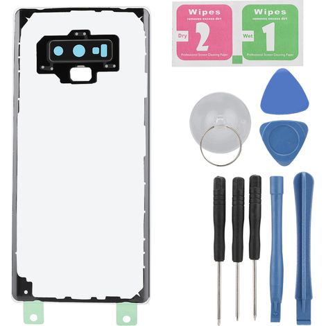 Coque arrière transparente pour batterie Samsung Galaxy Note 9 N960 avec outils de remplacement (Noir) (1/5)