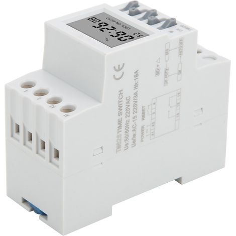 Minuterie TM626, interrupteur de puissance, minuterie intelligente, relais de contrôle de temps, montage sur rail DIN, 220 V CA (1/5)