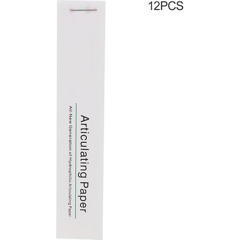 12pcs Boîte Papier Articulation Dentaire Rouge, Bande Strips Dentaires pour Soins Bucco-Dentaires Matériel Prothèse (1/5)